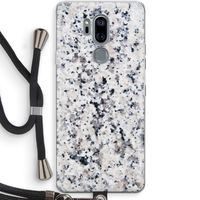 Gespikkelde marmer: LG G7 Thinq Transparant Hoesje met koord Gespikkelde marmer: LG G7 Thinq Transparant Hoesje met koord