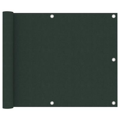 VidaXL Balkonscherm 75x400 cm oxford stof donkergroen