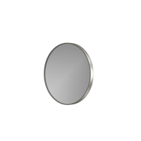 Balmani Secret rond badkamerspiegel Brushed Gunmetal Ø 60 cm met spiegelverlichting en -verwarming