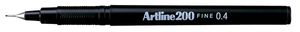 Artline 200 fineliner, zwart