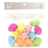 Humbert Paaseieren - 12x stuks - 5 cm - kunststof - pasen - paasversiering