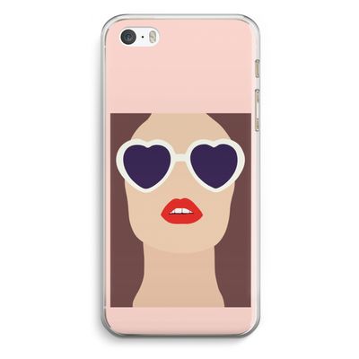 Red lips: iPhone 5 / 5S / SE Transparant Hoesje