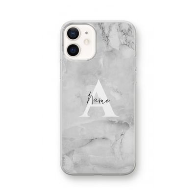 Ivory Marble: iPhone 12 Transparant Hoesje