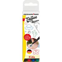 Eberhard Faber EF-559504 Tattoo Marker Kids 4 Stuks + Sjablonen