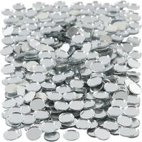 500x Spiegel mozaiek steentjes rond 10 mm   -