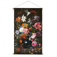 Textielposter Tulips and Roses 90x135