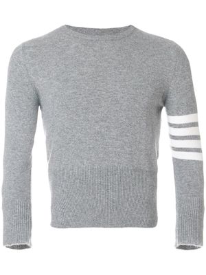 Thom Browne pull 4-Bar en cachemire - Gris