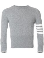 Thom Browne pull 4-Bar en cachemire - Gris