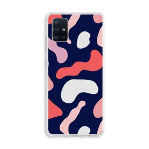 Memphis Shapes Pink: Galaxy A51 4G Transparant Hoesje