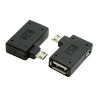 Micro USB OTG adapter, 90° hoek ,left - thumbnail