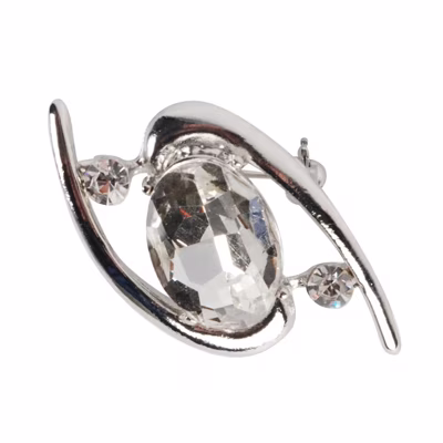 Harrys Horse Bright plastronspeld zilver Harrys Horse Bright plastronspeld zilver