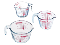 Pyrex Maatbeker Set Classic Prepware (250 ml, 500 ml & 1 liter) - 3-Delig Pyrex Maatbeker Set Classic Prepware (250 ml, 500 ml & 1 liter) - 3-Delig
