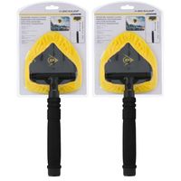 2x stuks microvezel auto raamreinigers/raamtrekkers 21-37 cm - thumbnail