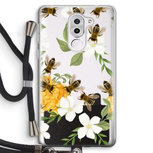 No flowers without bees: Honor 6X Transparant Hoesje met koord