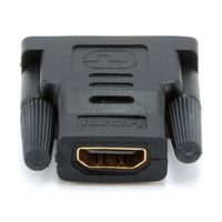 Gembird A-HDMI-DVI-2 tussenstuk voor kabels Zwart - thumbnail