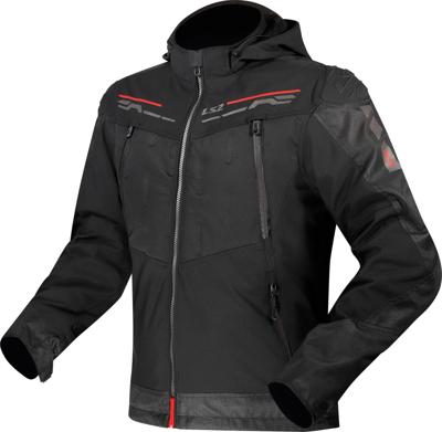 LS2 Jacket zirconium mens black/red gr. xl