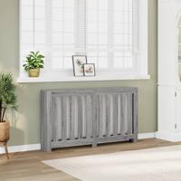 VidaXL Radiatorombouw 149x20x82 cm bewerkt hout grijs sonoma eiken