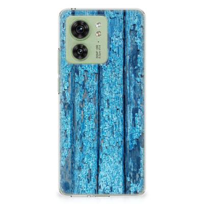 Motorola Edge 40 | Bumper Hoesje | Wood Blue