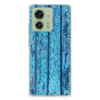 Motorola Edge 40 | Bumper Hoesje | Wood Blue