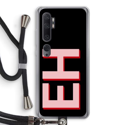 Monogram: Xiaomi Mi Note 10 Transparant Hoesje met koord
