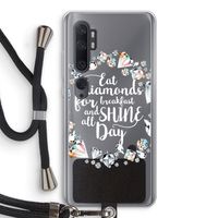 Diamonds: Xiaomi Mi Note 10 Pro Transparant Hoesje met koord