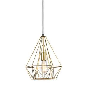 QAZQA Smart industriële hanglamp goud incl. wifi ST64 - Carcass