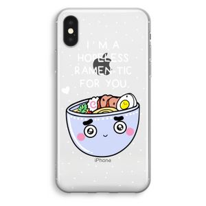 I'm A Hopeless Ramen-Tic For You: iPhone XS Transparant Hoesje