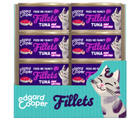 Edgard & Cooper graanvrij tonijn- en garnaalfilets kat natvoer blikjes 24 x 70 gr