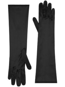 Dolce & Gabbana gants longs en soie - Noir