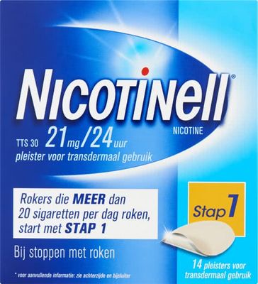 Nicotinell pleister tts 30 Nicotinell pleister tts 30