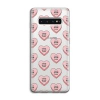 Chicks before dicks: Samsung Galaxy S10 4G Transparant Hoesje