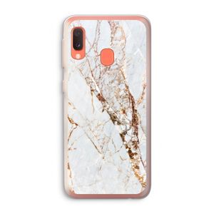 Goud marmer: Samsung Galaxy A20e Transparant Hoesje