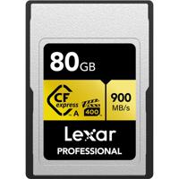 Lexar CFexpress LCAGOLD 80 GB Type A Professional geheugenkaart Gold - thumbnail