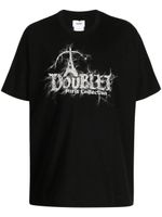 Doublet t-shirt en coton à logo brodé - Noir - thumbnail