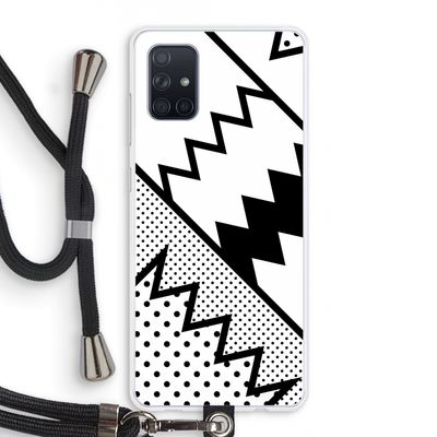 Pop Art #5: Samsung Galaxy A71 Transparant Hoesje met koord