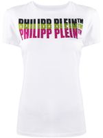 Philipp Plein t-shirt à logo à ornements - Blanc