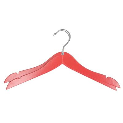 Storage Solutions kledinghangers voor kinderen - 2x stuks - hout - Klerenhangers - rood