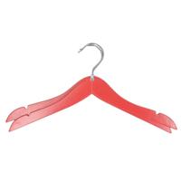 Storage Solutions kledinghangers voor kinderen - 2x stuks - hout - Klerenhangers - rood