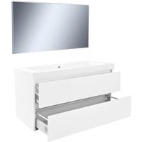 Wiesbaden Vision Meubelset Inclusief Spiegel - 100cm - Wit Wiesbaden Vision Meubelset Inclusief Spiegel - 100cm - Wit