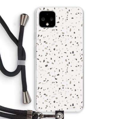 Terrazzo N°14: Pixel 4 XL Transparant Hoesje met koord