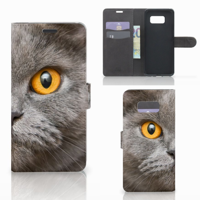 Telefoonhoesje | Met pasjeshouder | Samsung Galaxy S8 Plus Britse Korthaar