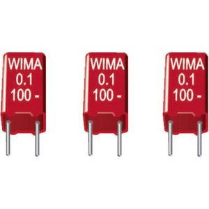 Wima MKS2D031001A00KSSD 1 stuk(s) MKS-foliecondensator Radiaal bedraad 0.1 µF 100 V/DC 20 % 5 mm (l x b x h) 7.2 x 2.5 x 6.5 mm