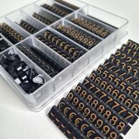 Prijscassette Etalage 10mm zwart/goud