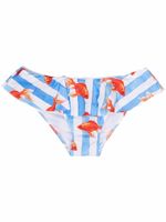 MC2 Saint Barth Kids bas de bikini imprimé à volants - Bleu MC2 Saint Barth Kids bas de bikini imprimé à volants - Bleu