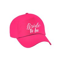 1x Roze vrijgezellenfeest petje Bride To Be sierlijk dames