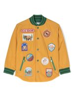 Stella McCartney Kids veste bomber à détail de patch - Jaune