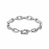 Gerhodineerd 925 Zilveren Armband - 9.5mm Schakelbreedte en 20cm Draaglengte