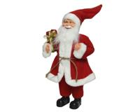 Decoris Beeld kerstman rood 30cm