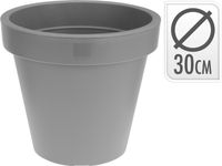 Bloempot rond 30 cm licht grijs - thumbnail