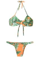 Amir Slama bikini à fleurs - Vert